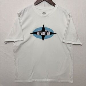 Levi's‎ SilverTab Graphic T-Shirt Mens Large White Relaxed Fit Logo